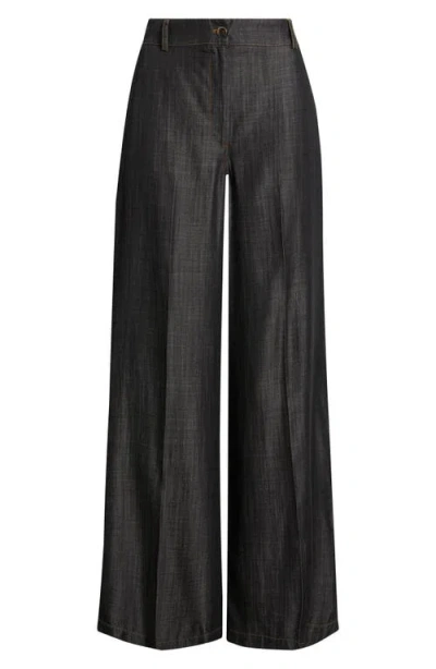 Elie Tahari The Madison Wide Leg Jeans In Blue