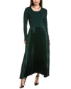 Elie Tahari The Mave Mixed Media Sweaterdress In Green
