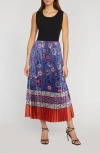 Elie Tahari The Mave Midi Dress In Blue