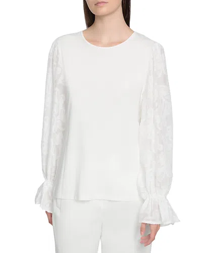 Elie Tahari The Mavea Top In Sky White