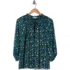 Elie Tahari The Miriam Top In Forget Me Not Print