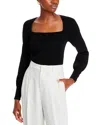 ELIE TAHARI THE NAIMA SQUARE NECK TOP - EXCLUSIVE