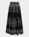 Elie Tahari The Oriana Soutache Embroidered Skirt