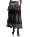 Elie Tahari The Oriana Soutache Embroidered Skirt