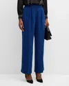 Elie Tahari The Rita Pleated Straight-leg Pants In Twilight