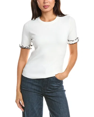 Elie Tahari The Rose Sweater In White