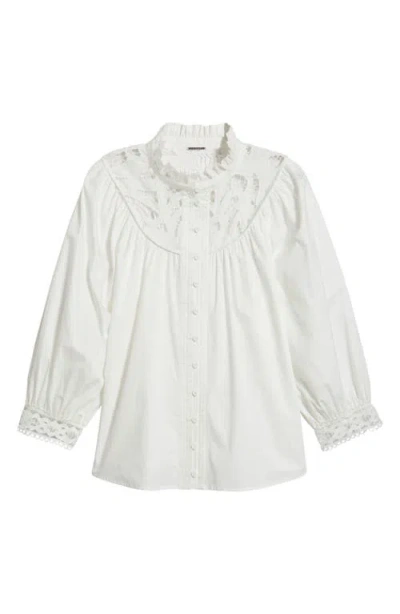 ELIE TAHARI ELIE TAHARI THE RYLAN LACE SHIRT