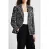 Elie Tahari The Selma Tweed Jacket In Black