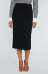 Elie Tahari The Serenda Sweater Skirt In Noir