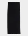 Elie Tahari The Serenda Sweater Skirt In Noir