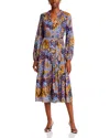 Elie Tahari The Sienna Dress In Night Garden Print