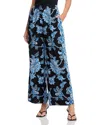 Elie Tahari The Skylar Cropped Floral-print Pants In Estate Garden