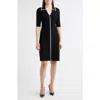 Elie Tahari The Sonja Rib Knit Sweater Dress In Black