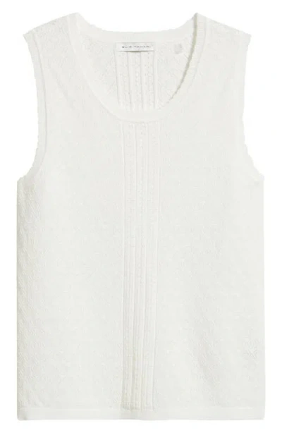 Elie Tahari The Steele Sweater Tank In White
