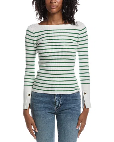 Elie Tahari The Sula Boatneck Sweater In Multi