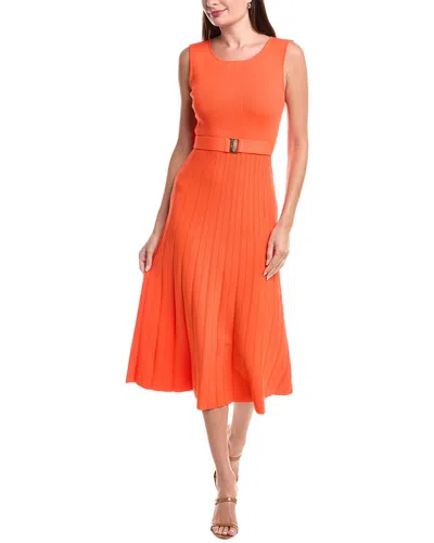 Elie Tahari The Sumner Sweaterdress In Orange