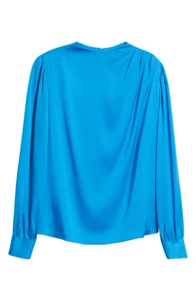 ELIE TAHARI ELIE TAHARI THE TIEN DRAPED STRETCH SILK TOP