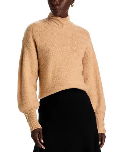 Elie Tahari The Trisha Cashmere Turtleneck Sweater In Brown