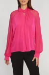 Elie Tahari The Valentine Silk Blend Blouse