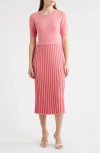 Elie Tahari The Vesper Knit Midi Dress