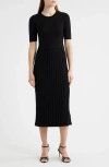 Elie Tahari The Vesper Knit Midi Dress