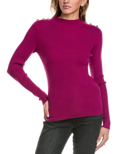 Elie Tahari The Yana Sweater In Pink