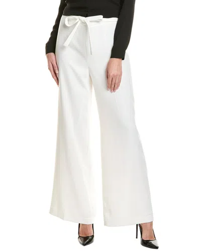 Elie Tahari Tie Front Pant In White