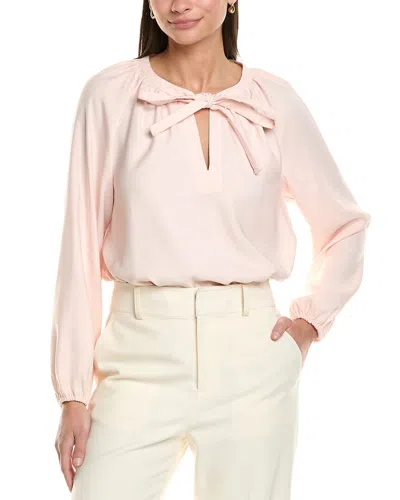 Elie Tahari Tie-neck Blouse In Pink