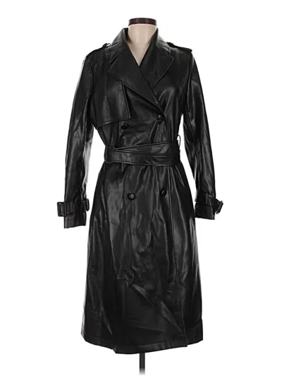 Pre-owned Elie Tahari Trenchcoat In Black