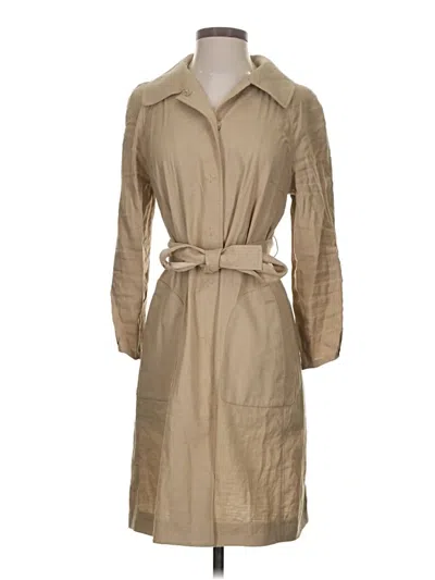 Pre-owned Elie Tahari Trenchcoat In Brown