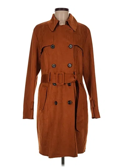 Pre-owned Elie Tahari Trenchcoat In Brown