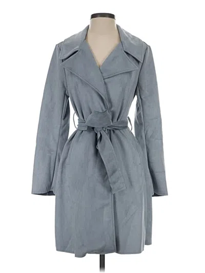Pre-owned Elie Tahari Trenchcoat In Gray