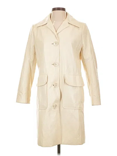 Pre-owned Elie Tahari Trenchcoat In Ivory