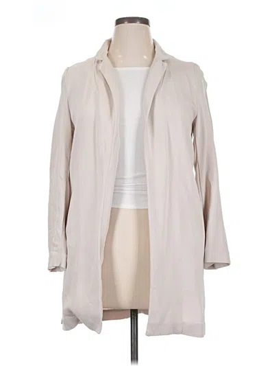 Pre-owned Elie Tahari Trenchcoat In White