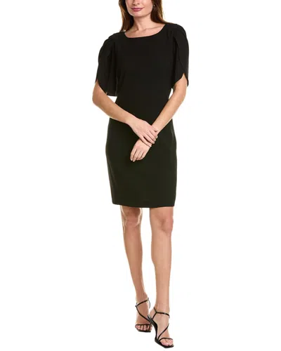 Elie Tahari Tulip Sleeve Shift Dress In Black