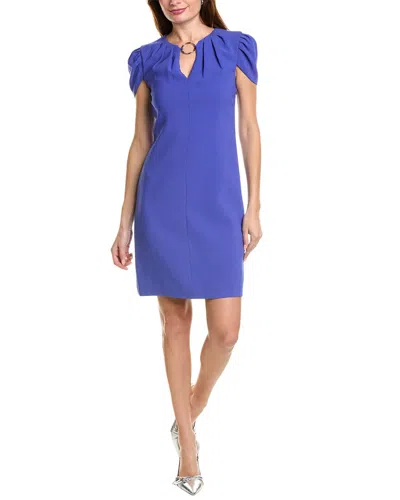 ELIE TAHARI TULIP SLEEVE SHIFT DRESS