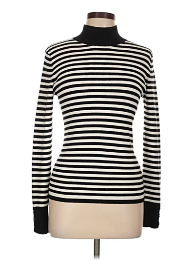 Pre-owned Elie Tahari Turtleneck Sweater In Black