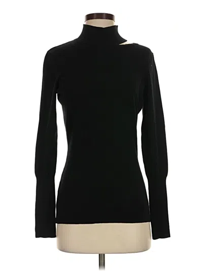 Pre-owned Elie Tahari Turtleneck Sweater In Black