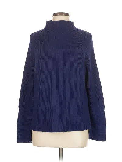 Pre-owned Elie Tahari Turtleneck Sweater In Blue