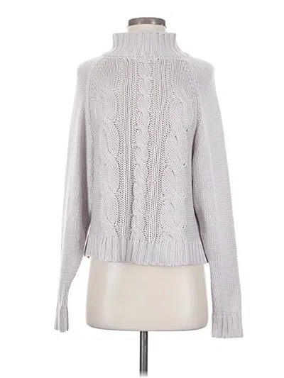 Pre-owned Elie Tahari Turtleneck Sweater In Gray