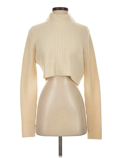 Pre-owned Elie Tahari Turtleneck Sweater In Ivory