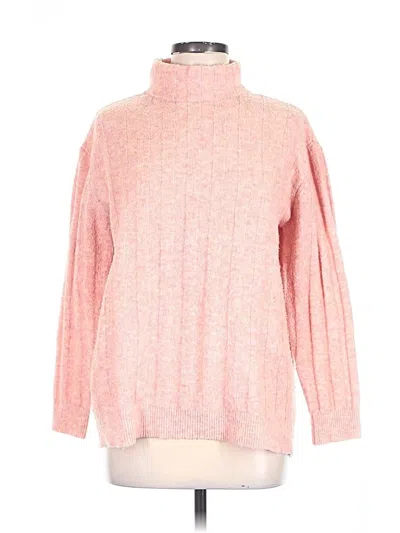 Pre-owned Elie Tahari Turtleneck Sweater In Pink