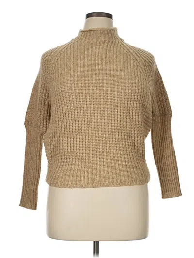 Pre-owned Elie Tahari Turtleneck Sweater In Tan