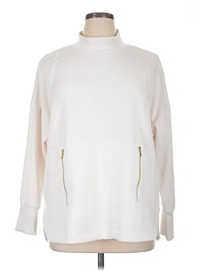 Pre-owned Elie Tahari Turtleneck Sweater In White