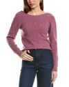 Elie Tahari V-wrap Cashmere Sweater In Green