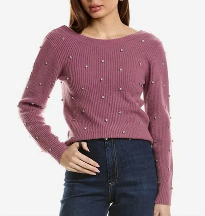 Elie Tahari Cashmere Sweater In Forest Fruit In Purple