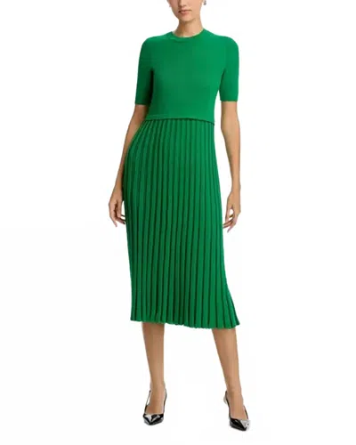 Elie Tahari Vesper Sweater Dress In Green