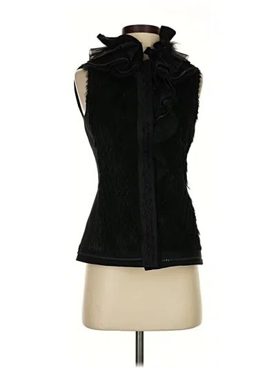 Pre-owned Elie Tahari Vest In Black