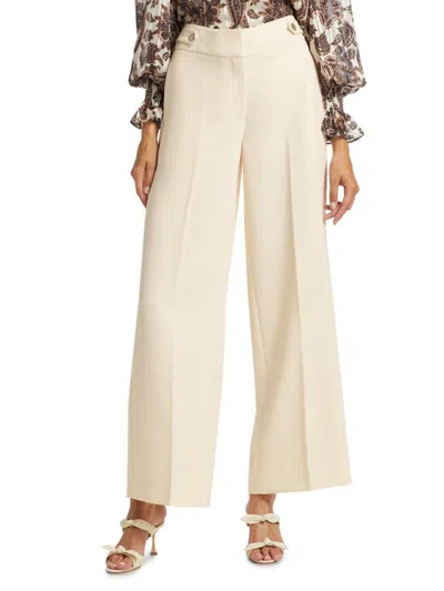 Elie Tahari Women's Angelica Wide-leg Trousers In White
