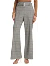 Elie Tahari Belted Wide Leg Pant In Grey